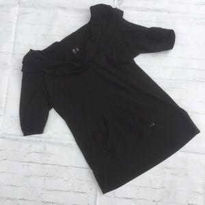 Zella Activewear Cowl neck Hoodie w/ Short Sleeves